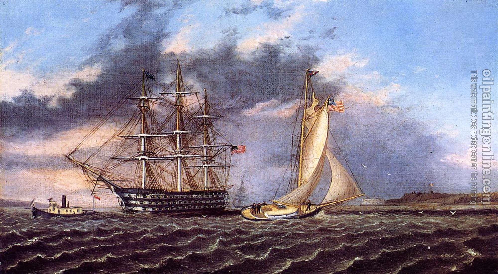 James E Buttersworth - New York Harbor